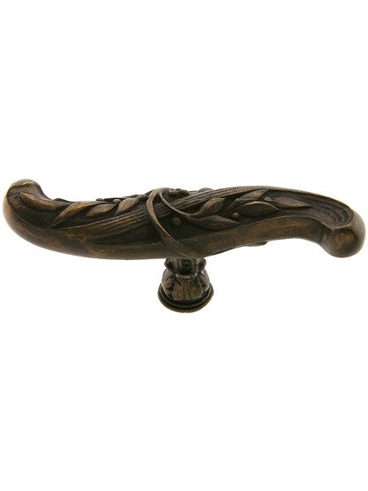 Chelsea Cabinet Pull - 3 5/8 inch x 7/8 inch in Dark Brass.